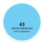 Próbka koloru farby do ścian t.b.t., odcień 43 Nie Zapominajka (Niezapominajka).