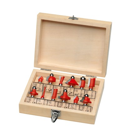 LUX-TOOLS Zestaw frezów 12-częściowy