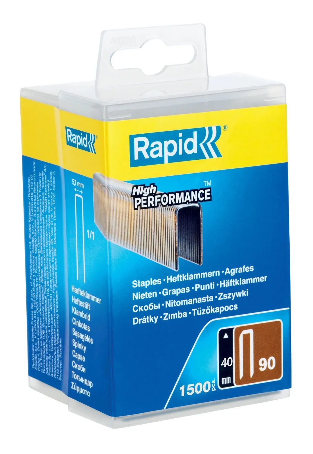 Rapid Zszywki 90/40 mm - 1500 szt.