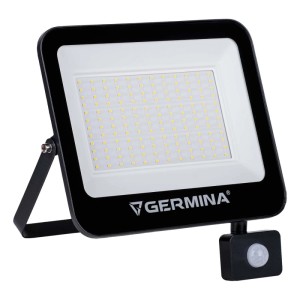 Germina Naświetlacz LED HERA z czujnikiem ruchu 100W 6400K 10000lm IP65 czarny