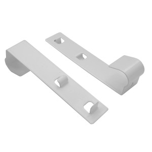 Białe wsporniki rolet t.b.t., akcesoria do rolet.