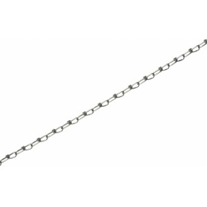 Ocynkowany łańcuch z węzłami, 1,6 mm, sprzedawany na metry. Stalowy łańcuch do różnorodnych zastosowań.