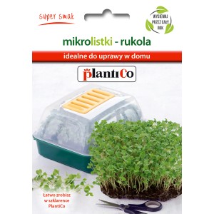 Zestaw do uprawy rukoli Microgreens do ogrodu domowego. Łatwa uprawa nasion warzyw.