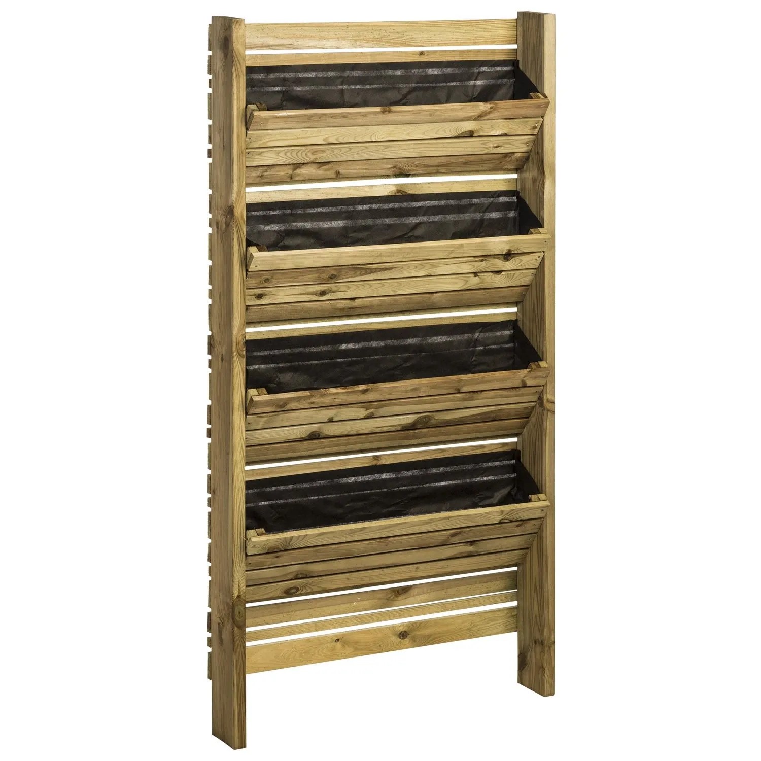 Werth-Holz Grządka drewniana pionowa - 90x180x15 cm