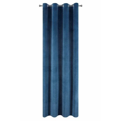 Zasłona gotowa granatowa gładka 140 cm x 250 cm