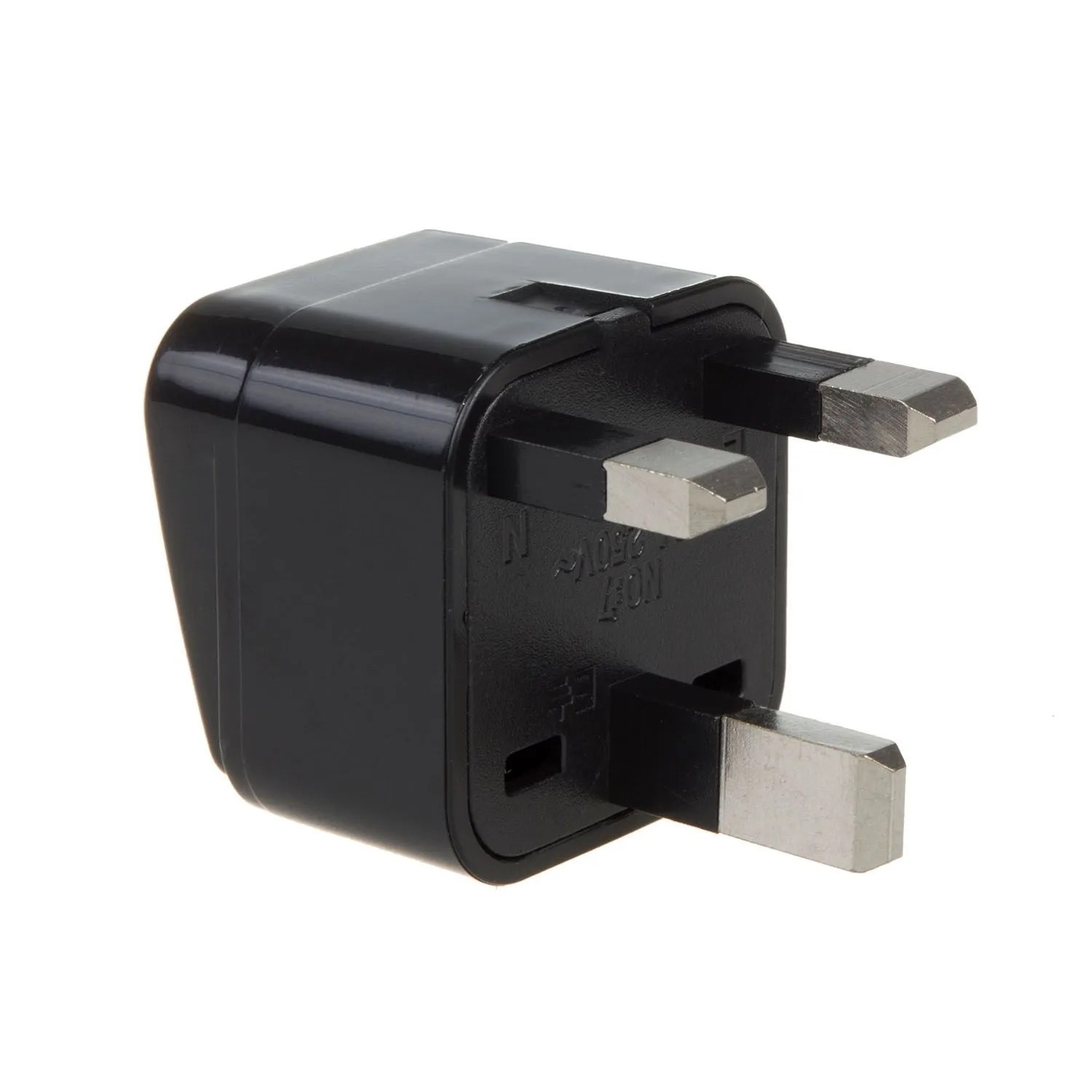 Maclean Adapter gniazdo EU na wtyk UK, czarny