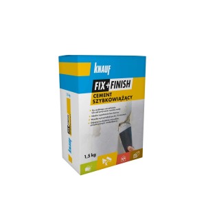 Knauf Fix+Finish cement, worek 1,5 kg. Szybkowiążący cement do napraw i łatania.