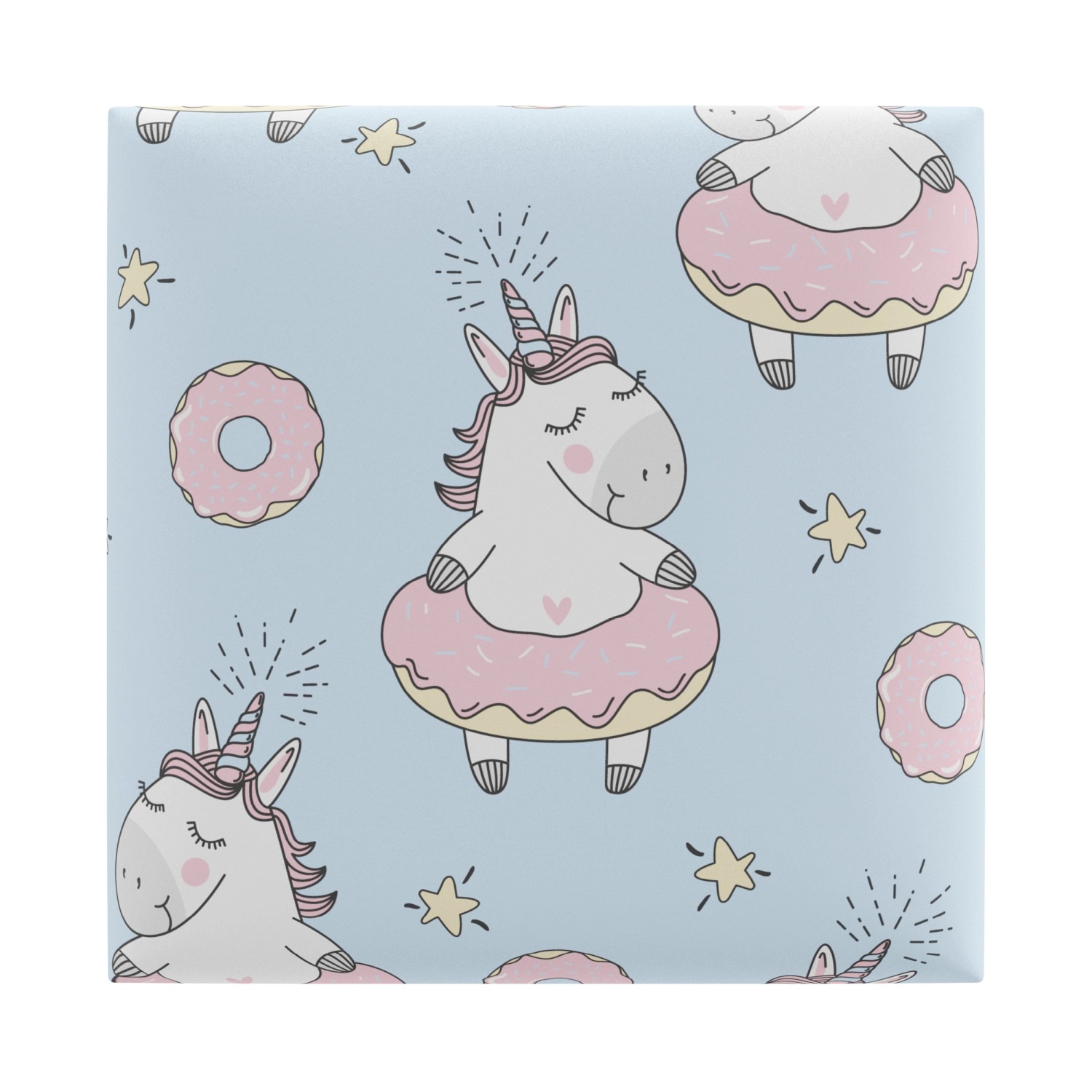 Panel tapicerowany KIDS Unicorn Print Multi 30 x 30 cm