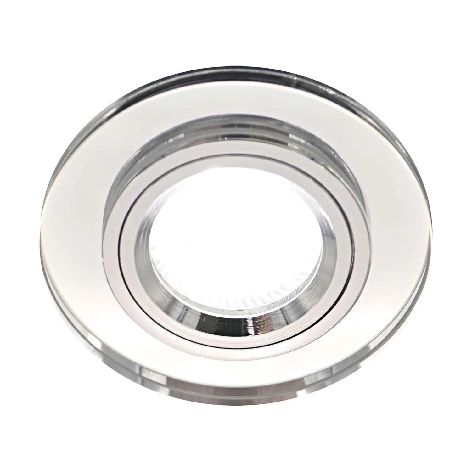 Struhm Lampa podtynkowa RIANA C 1xGU10 50W śr. 9cm przezroczysta/chrom