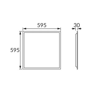 Struhm panel MINGE LED D 36W 4000K 3600lm IP44/20 60x60cm biały