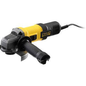 Szlifierka kątowa Stanley FatMax FMEG220 (850 W) z dodatkowym uchwytem i kablem zasilającym.