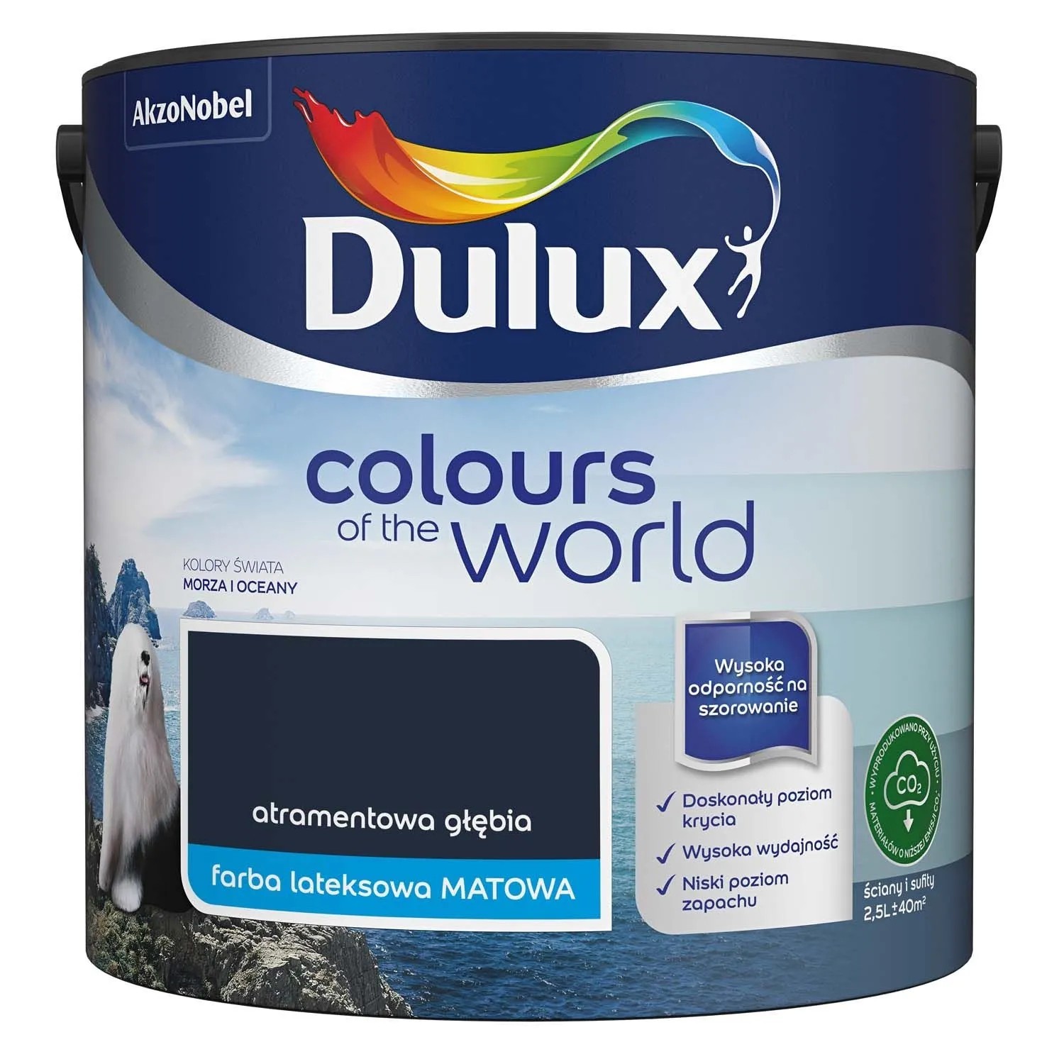 Farba Dulux Kolory Świata atramentowa głębia 2,5 l