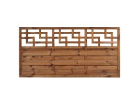 Sobex Płot ażurowy Bjork Plus prosty brąz - 180 x 90 cm