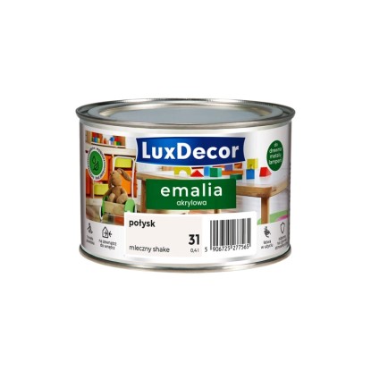 Emalia akrylowa LuxDecor mleczny shake połysk 0,4L