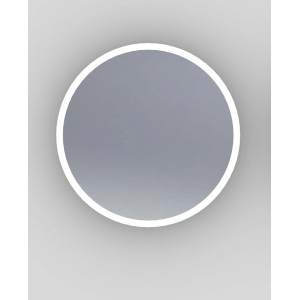 Okrągłe lustro z oświetleniem LED do łazienki lub toalety.