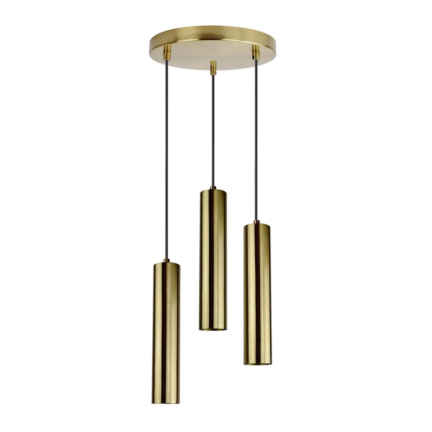 Goldlux Lampa wisząca NAPOLI 3xGU10 8W śr. 25 cm złota