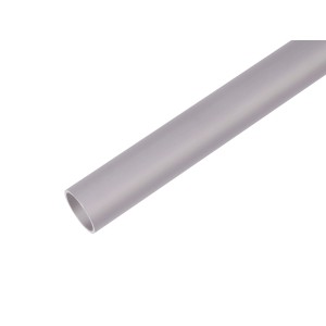 Srebrna, anodowana rura okrągła aluminiowa, 15x15x1000 mm.