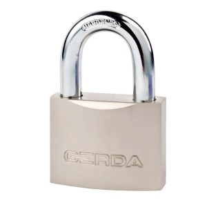 Srebrny kłódka GERDA dla zwiększenia bezpieczeństwa