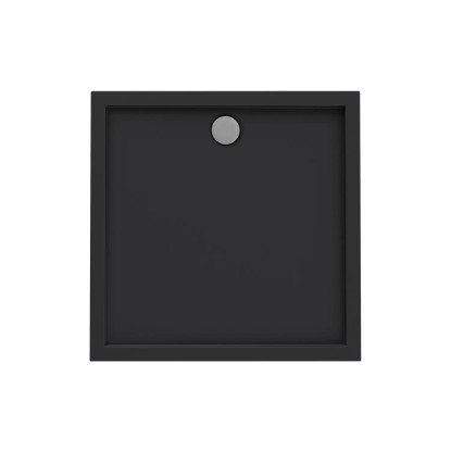 Schedpol Brodzik kwadratowy Larix 90 czarny mat 90x90x4,5
