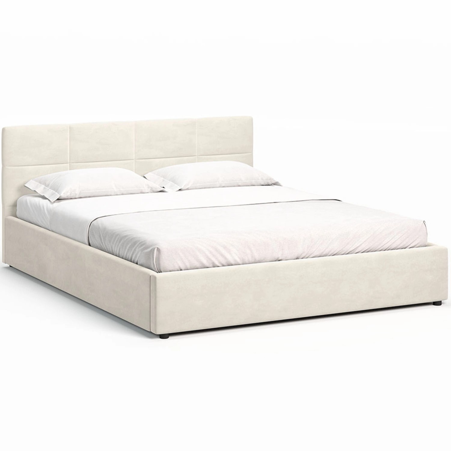 Łóżko tapicerowane Mika 160 x 200 beżowe