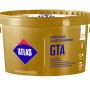 Wiadro z białą polimerową masą szpachlową GTA firmy Atlas do ścian.
