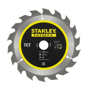 Tarcza pilarska Stanley FATMAX, średnica 160 mm. Tarcza TCT do precyzyjnych cięć.