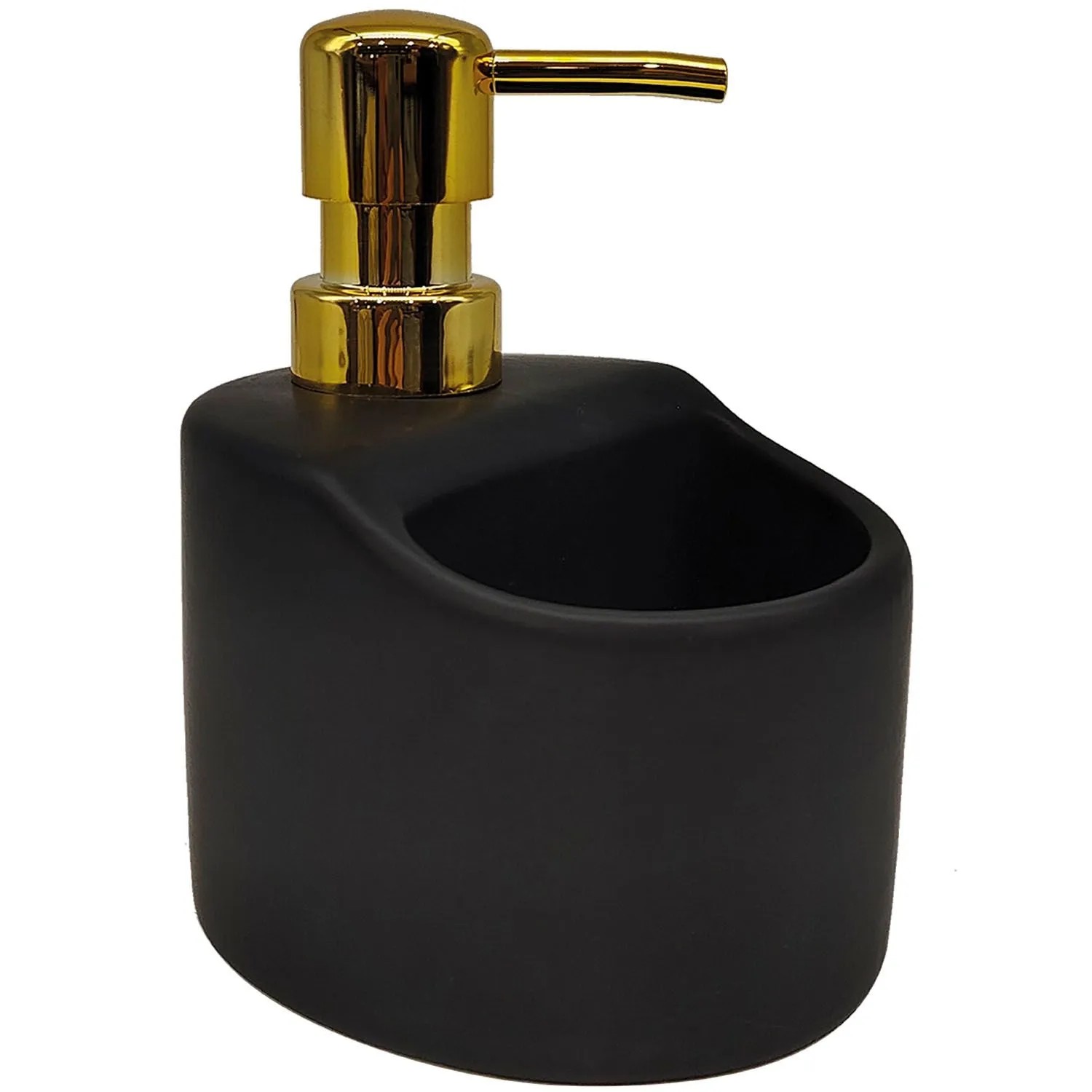 Kuchinox Dozownik ceramiczny YOGO czarno-złoty
