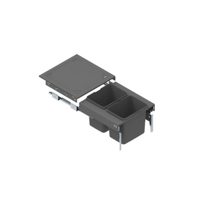 Rejs Szuflada z pojemnikami SEGREGO 50 2x15L grafit