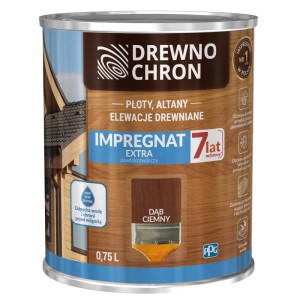 Drewnochron Impregnat Extra powłokotwórczy dąb ciemny - 0,75L