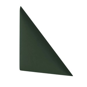 Ciemnozielony, trójkątny panel ścienny t.b.t.