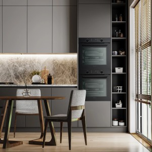 Pyramis Piekarnik do zabudowy PO78082009SBL czarny 60 cm