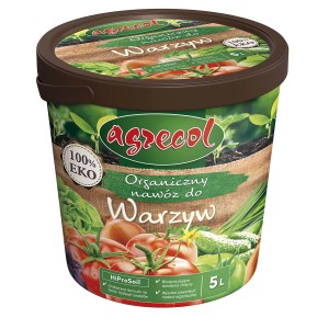 Wiadro z organicznym nawozem do warzyw Agrecol, 5L.