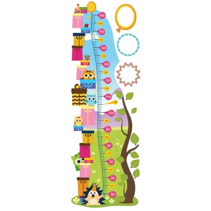 Naklejka na ścianę MIARKA WZROSTU 45 cm x 65 cm 2 szt.