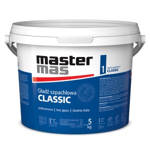 Wiadro białej gładzi szpachlowej t.b.t. Classic, 5 kg.