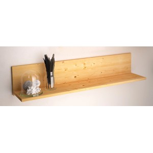 Drewniana półka t.b.t. do budowy mebli, z elementami dekoracyjnymi na ścianie.
