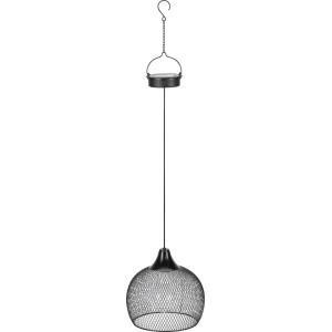 Lampa solarna wisząca OVADA ciepła biel 5LED IP44 czarna