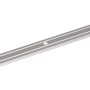 Srebrny profil wyrównujący podłogę z aluminium, 1,6 x 38 x 2000 mm.