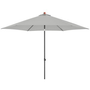 Parasol Doppler MyZone, jasnoszary, z mechanizmem push-up na balkon i do ogrodu.