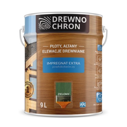 "Drewnochron Impregnat Extra powłokotwórczy zielony - 9L></div>