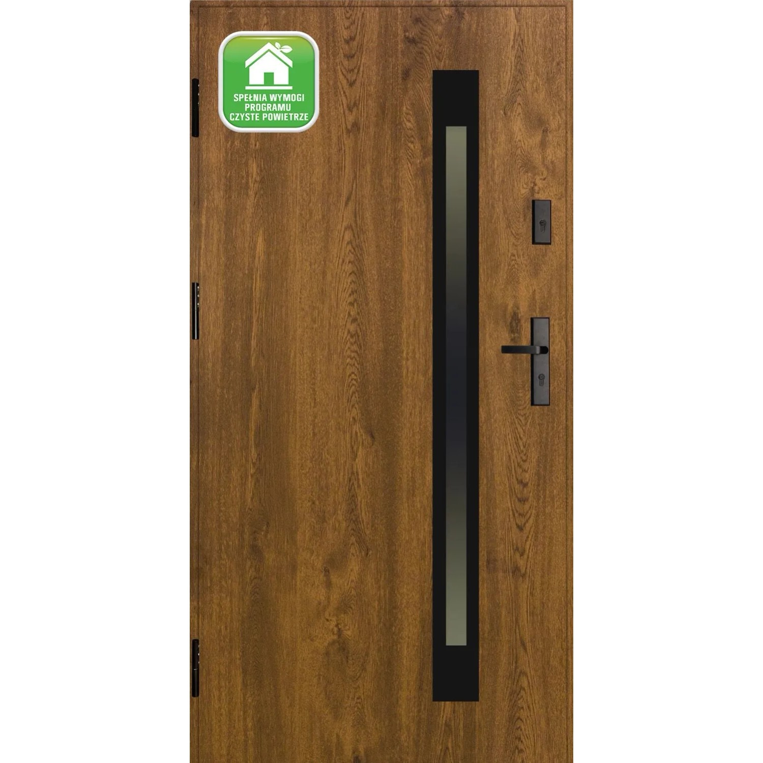 Splendoor Drzwi zewnętrzne Vitra Orzech 90L otwierane na zewn. 103x208