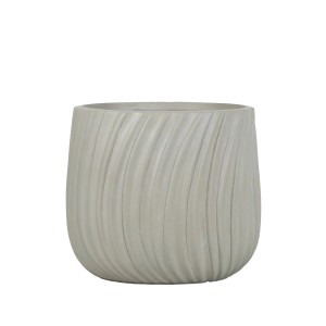 Donica ceramiczna Varese biała - 32x30,5 cm