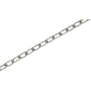 Łańcuch ze stali okrągłej ocynkowanej, średnica 6 mm, sprzedawany na metry.