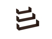 Półki modułowe zest.3 elementowy 42*34*26  wenge