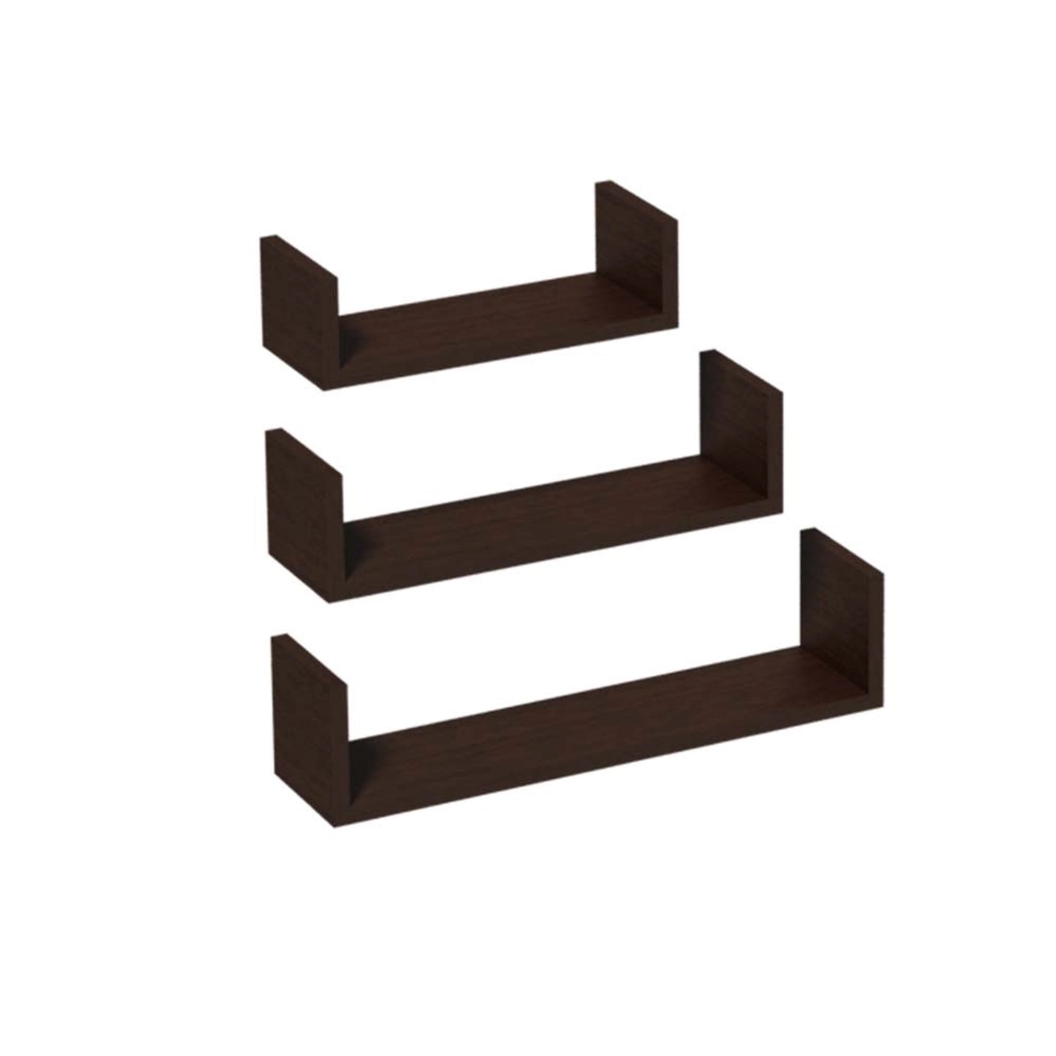 Półki modułowe zest.3 elementowy 42*34*26  wenge