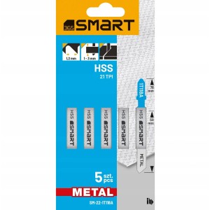 SMART365 Brzeszczot do wyrzynarki METAL 21 TPI 76 mm - 5 szt.
