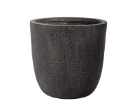 Donica ceramiczna Preto czarna - 43 cm Donica ceramiczna Preto czarna - 43 cm