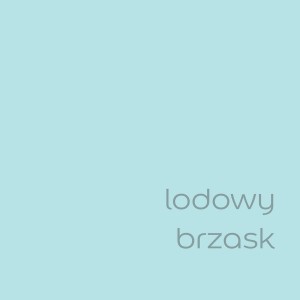 Próbka koloru farby do ścian t.b.t. w lodowym błękicie.