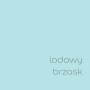 Próbka koloru farby do ścian t.b.t. w lodowym błękicie.