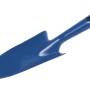 Niebieska łopatka ręczna LUX Classic, 20 cm, stalowa z oczkiem do zawieszania, do prac ogrodowych.