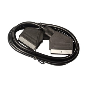 Czarny kabel t.b.t. do audio i wideo.